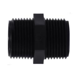 Lightweight hexagonal polypropylene nipple designed for reliable fluid and air line setups — 3 Polypropylene Hexagonal Nipple