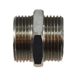 Brass threaded pipe fitting with male BSPP threads – 16-12 Brass Male BSPP Nipple