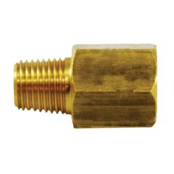 Brass pipe adapter with male and female BSPT threads – 3/4 Male BSPT x 3/4 Female Iron Pipe Adapter