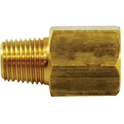 Brass pipe adapter with male BSPT and female NPT threads – 16-16 Brass Male BSPT x Female National Pipe Thread