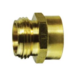 Brass hose fitting - Lead-Free 781EV 3/4 x 3/4 Garden Hose Connector