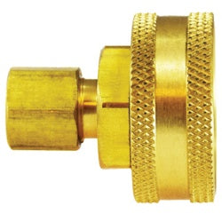 Durable lead-free female hose connector, outside diameter compression type, ideal for garden and outdoor watering - Lead Free 766EV 3/4 Female Garden Hose x 1/4 Outside Diameter Compression
