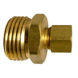 Brass plumbing fitting - Male Garden Hose with 3/8 Compression Lead-Free