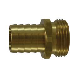 Brass pipe fitting with 1/2 inch male NPT threads and short straight shank – 1/2 National Pipe Straight Mechanical Male Short Shank