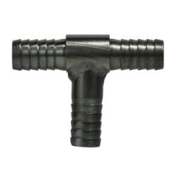 Corrosion-resistant 316 stainless steel tee fitting featuring three 1/4 inch hose barbs for secure multi-line fluid routing – 1/2 316 Stainless Steel Hose Barb Tee