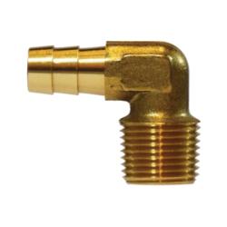 Corrosion-resistant hose barb to male pipe elbow for secure fluid transfer – 1 x 3/4 Hose Barb x Male Iron Pipe Elbow with Sealant