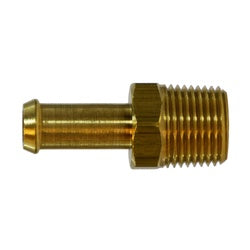 Threaded brass hose barb for piping systems - 159 5/8 x 3/8 Barb