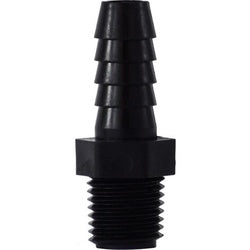 Polypropylene adapter for plumbing connections – 3/8 Barb x 1 Male Iron Pipe