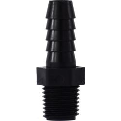 Polypropylene adapter for plumbing connections – 1-1/2 Barb x 1-1/4 Male Iron Pipe