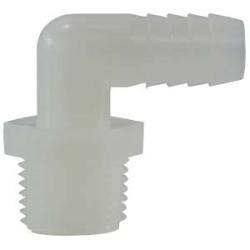 Nylon elbow for plumbing connections – 3/4 Barb x 1-1/4 Male Iron Pipe