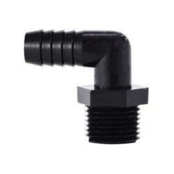 Polyethylene elbow for plumbing connections – 1/4 Barb x 1/2 Male Iron Pipe