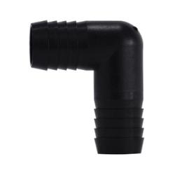 Polypropylene elbow connector with 3/4 hose barb union – 3/4 Polypropylene Hose Barb Union Elbow