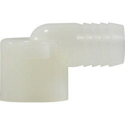 1/4 Barb x 1/4 Female Iron Pipe Nylon Elbow