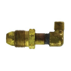 Brass 90° angle adapter with 1/4 inch NPT threads – 1/4 National Pipe Thread 90-deg Angle Adapter