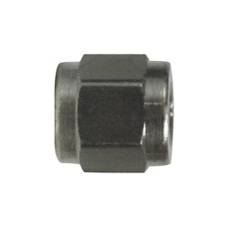Precision 3/8 swivel nut with nickel plating for leak resistant pipe or tubing installation - 3/8 Swivel Nut Nickel Plated