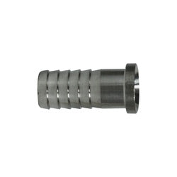 Durable 1/4" stainless steel barb hose stem for reliable plumbing and hose connections - Stainless Steel 1/4" Barb Hose Stem