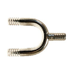 304 stainless steel thin-wall U-bend manifold with 3/8 inch hose barb connections – U-Bend Man 3/8 Barb - All Thinwall 304 Stainless Steel