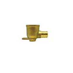 Lead-free brass PEX female iron pipe 90-degree drop-ear elbow for cold-expansion plumbing systems 1/2 Pex x 1/2 Female Iron Pipe Drop Ear Lead-Free Brass 90° Cold Expansion