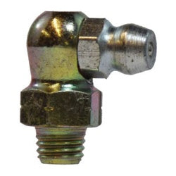 Metal fitting with threaded end - 1/4-28 90 Stainless Steel Grease Fitting