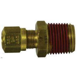 Durable nylon fitting for connecting air brake tubing to threaded ports — 3/4 x 3/8 Nylon Air Brake Connector Tube to Male Pipe Thread