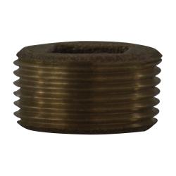 Durable red bronze plug for flush pipe sealing — 4 Red Bronze Countersunk Plug