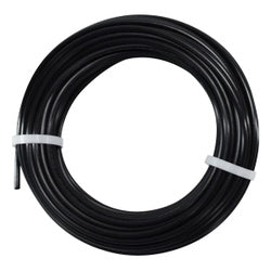 Coiled black cable with white bands - 3/8 Type A Tubing Black Bulk-4000 Feet