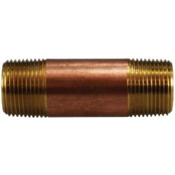 3/4 x 48 Red Brass Nipple