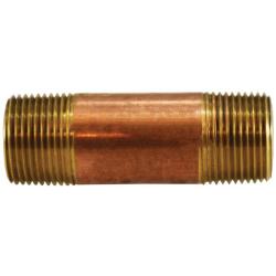 3/4 x 2 Extra Heavy Red Brass Nipple