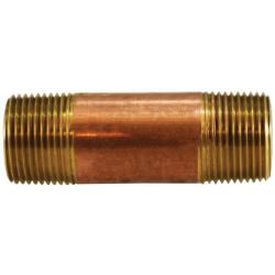 3/4 x 10 Lead-Free Extra Heavy Brass Nipple