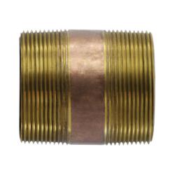3 x 4 Extra Heavy Red Brass Nipple