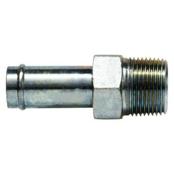 Pipe connection insert with 1/4 bead and male NPT thread, 1/4 Bead x 1/4 Male National Pipe Thread Insert - 1/4 Bead x 1/4 Male National Pipe Thread Insert