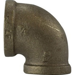 Lead-free bronze 90-degree elbow fitting for water or air lines – 3/8 x 1/4 Lead Free Bronze 90 Elbow