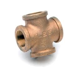 Lead-free domestic brass cross plumbing fitting 1/4 Lead-Free Domestic Brass Cross