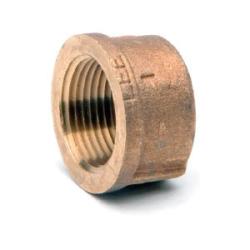 Durable bronze end cap for sealing small pipe openings – 1/8 Lead-Free Domestic Bronze Cap.