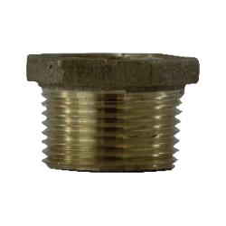 Durable lead-free 1 1/4 x 3/4 red bronze hexagonal bushing, corrosion-resistant – Lead-Free 1 1/4 x 3/4 Red Bronze Hexagonal Bushing