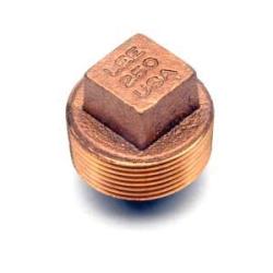 A compact and durable lead-free 1 inch threaded form solid plug – Lead-Free 1 Red Bronze Solid Plug Domestic