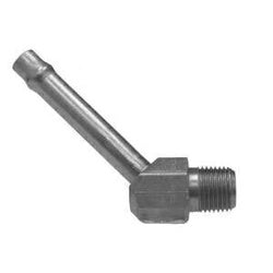 45-degree hose to male iron pipe adapter for plumbing, Hose x Male Iron Pipe 45 Bead Insert - 1/4 x1/8 Hose x Male Iron Pipe 45 Bead Insert