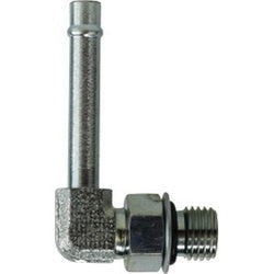 Compact 90 degree bead fitting with threaded 1/4 x 7/16-20 connection – 1/4 x 7/16-20 Bead x Male O-Ring 90