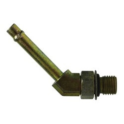 Compact 45 degree beaded elbow fitting with 1/2 x 3/4-16 hose x threaded insert connection – 1/2 x 3/4-16 Hose x Male O-Ring 45-degree Beaded Insert