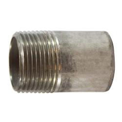 Stainless steel SCH 40 pipe nipple featuring a threaded one end (TOE) connection and a plain end - 1/4 x 1 1/2 304 Toe Nipple