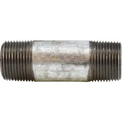 3/4-inch Schedule 80 galvanized steel closed nipple for National Pipe threads – 3/4 x Close Schedule 80 Galvanized Steel National Iron Pipe