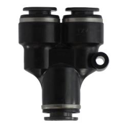 Durable 3/8 inch composite Y-shaped fitting for equal branch connections – 3/8 DOT Push-to-Connect Composite Equal Y