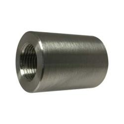 Stainless steel reducing coupling for high-pressure piping – 2 x 1/2 1000# T-304 Barstock Reducing Coupling