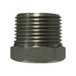T316 stainless steel barstock hex bushing fitting 1-1/2 x 3/8 1000# 316 Stainless Steel Bushing