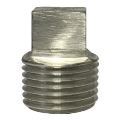T-316 stainless steel barstock square head plug rated 1000/3000 psi 3/4 1000/3000# T-316 Barstock Square Head Plug