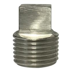T-316 stainless steel barstock square head plug 1/8 1000/3000# T-316 Barstock Square Head Plug