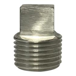T-316 stainless steel barstock square head plug 1/4 1000/3000# T-316 Barstock Square Head Plug