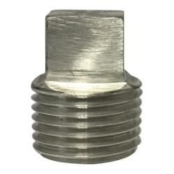 T-316 stainless steel barstock square head plug 3/8 1000/3000# T-316 Barstock Square Head Plug