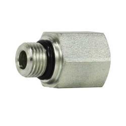 Precision hydraulic connector with male O ring boss to female NPT port – 1-5/8-12 x 1 Male O Ring Boss x Female National Pipe Thread Straight Adapter