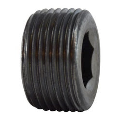 A durable hex plug featuring a tapered flush-seal design for tight, high-pressure sealing in plumbing, hydraulic, and industrial piping environments – 1/8 Hexagonal Plug 7/8 Taper Flush Seal